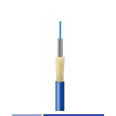 شراء كابل ألياف ضوئية داخلية مدرعة 12 خيط واحد الوضع G652D LSZH سترة التصنيع عبر الإنترنت