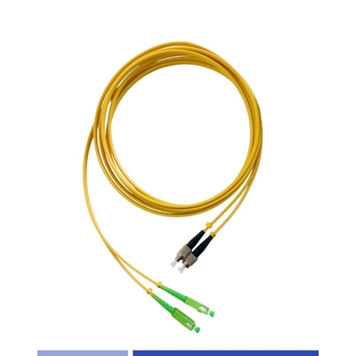 شراء أحادي الوضع ألياف ضوئية التصحيح السلك SC / APC إلى FC / UPC مزدوج 3.0mm LSZH ألياف الضوئية التصحيح الرؤوس التصنيع عبر الإنترنت
