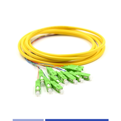 شراء 12 خيط كابل الألياف الضوئية Pigtail SC APC SingleMode 9/125 LSZH 3m التصنيع عبر الإنترنت
