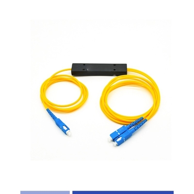 شراء وحدة ABS 1x2 PLC Splitter SC UPC وضع واحد 2.0mm Fiber Beam Splitter التصنيع عبر الإنترنت