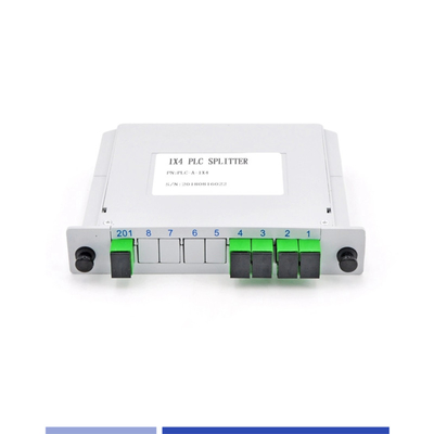 شراء 1x4 PLC القواطع المدمجة النمط الواحد SC APC الدقة العالية خفيفة الوزن التصنيع عبر الإنترنت