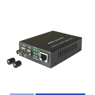 شراء محولات الألياف الإعلامية 10/100Mbps النمط الواحد SMF 1310nm ST مزدوج 20KM التصنيع عبر الإنترنت