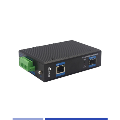 شراء محول الألياف الإعلامية الصناعية 10/100/1000M 1 SFP مع 1 منفذ RJ45 SingleMode SMF Duplex 1310nm 20KM التصنيع عبر الإنترنت