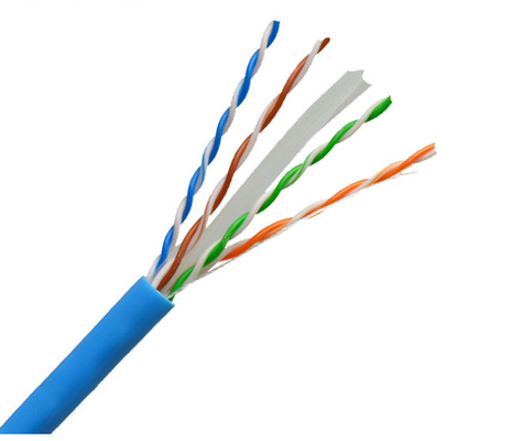 شراء Cat6 23AWG كابل Ethernet UTP النحاس الصلب 4 زوج PVC الأزرق 305Mtr التصنيع عبر الإنترنت