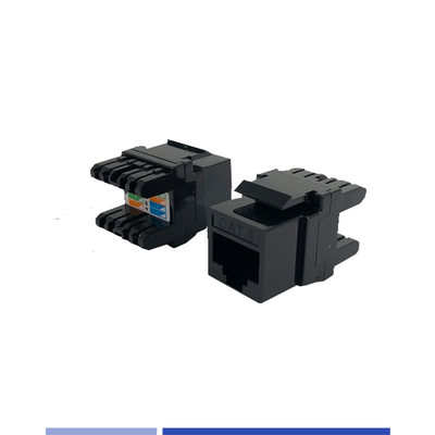 شراء Cat6A Ethernet Keystone Coupler 180 درجة سوداء GoreLink خفيفة الوزن التصنيع عبر الإنترنت