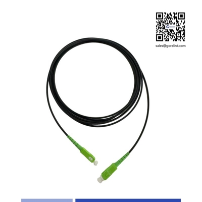 شراء سلك توصيل ألياف ضوئية مدرع خارجي SC/APC-SC/APC SM G657A2 أحادي الاتجاه بطول 3 أمتار OFNR بغلاف مقاوم للأشعة فوق البنفسجية التصنيع عبر الإنترنت