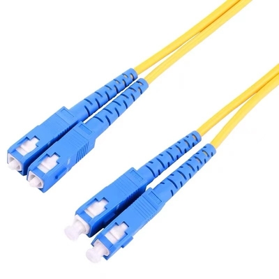 SC/UPC-SC/UPC الحبل المزدوج ذو الوضع الواحد من الألياف البصرية LSZH 2.0mm