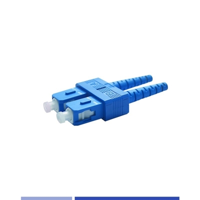 وصلة الألياف البصرية ذات الوضع الواحد مزدوج 2.0mm SC UPC Fiber Connector