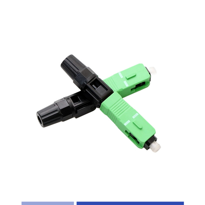 SC APC Fiber Quick Connector وضع واحد مقاومة للماء مقاومة للاستعمال