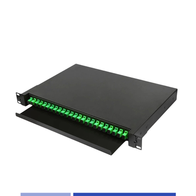 1U لوحة التصحيحات الألياف البصرية 24 منفذ SC Simplex 19 