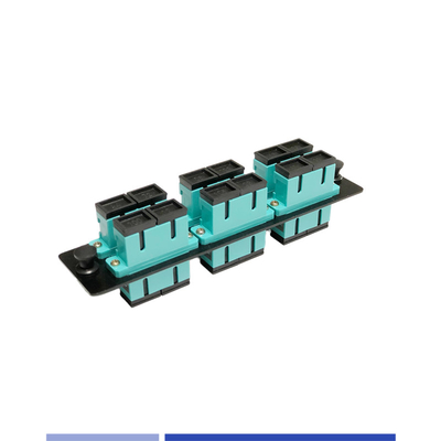 SC Duplex OM3 Optical Patch Panel 6 Port Cold Rolled Steel حسب الطلب