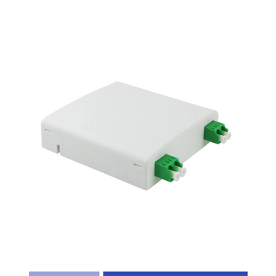 علبة توزيع الألياف البصرية LC / SC Adapter 2 Core 2 Port Indoor Fiber Termination Box