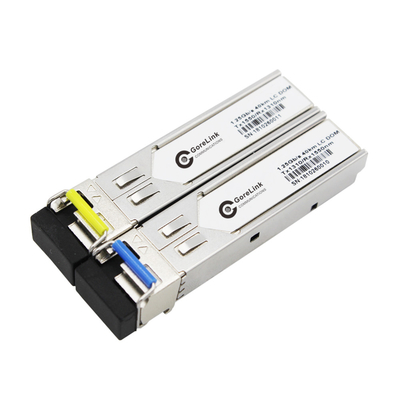 جهاز إرسال ضوئي بي دي آي جيجابيت 20 كم ثنائي الألياف وضع واحد SFP وحدات TX1310nm RX1550nm LC
