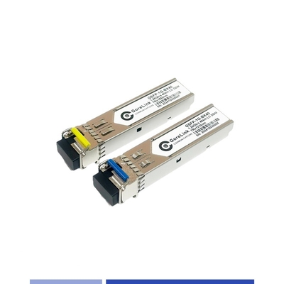 جهاز BIDI Gigabit Optical Transceiver 40km SingleMode SMF ثنائي الألياف TX1310nm RX1550nm LC